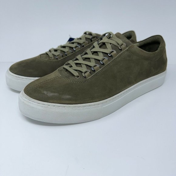K-Swiss Mens Sneaker Shoes Green Lace Up Low Top Leather 13 EUR 47 New - Picture 4 of 12